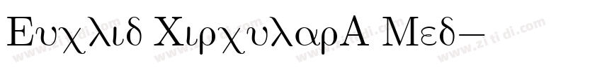 Euclid CircularA Med字体转换